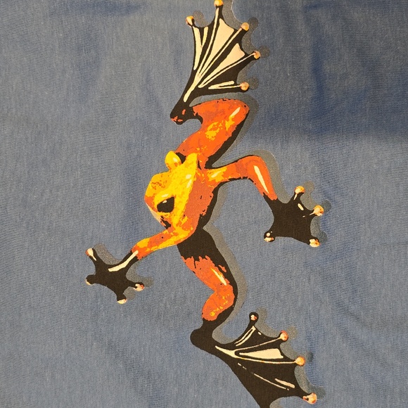 Frogman Blue Graphic T-Shirt with Colorful Frog Print, New Size S - Picture 6 of 6